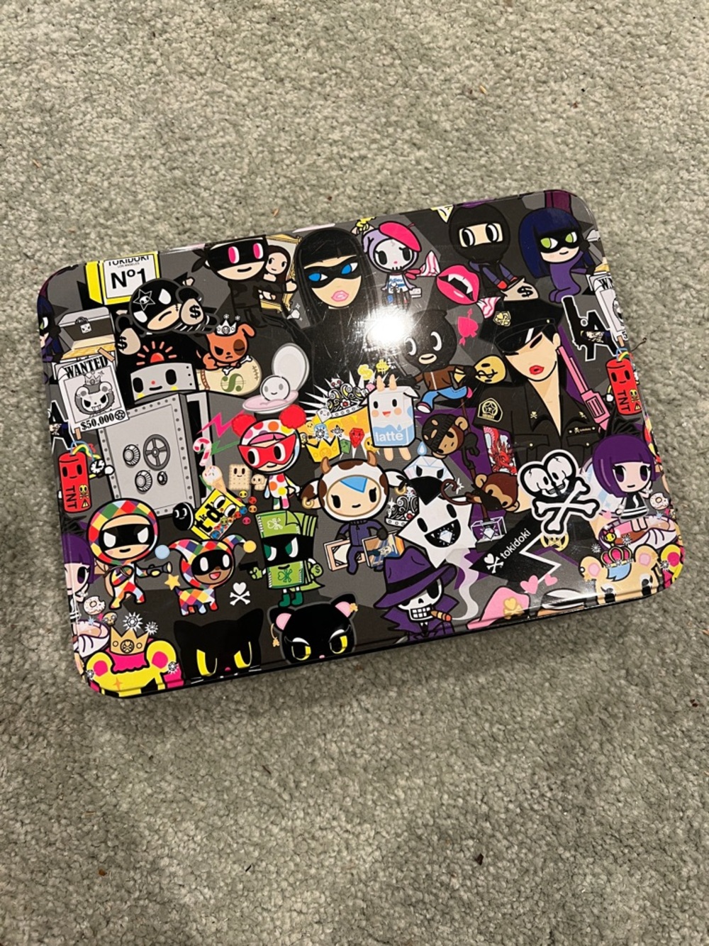 Tokidoki Patterned Makeup Case - Black Multi Y2K HTF